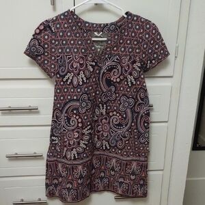 Pepe Jeans Girls Paisley Print Short Sleeve Dress